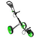 【中古】【未使用・未開封品】Izzo Golf Rover II ゴルフプッシュカート ライムグリーン
