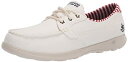 【中古】【未使用・未開封品】Skechers Women's GO Walk LITE-SEA Fun Boat Shoe, White, 7 Medium US