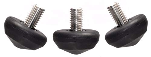 【中古】【未使用・未開封品】Leofoto LS-25 3個セット 直径33mm ユニバーサル 3/8インチ ゴム製三脚脚脚 ステンレススチールコネクタ ノンスリップ 交換品 LS-364C/LM-363C/L