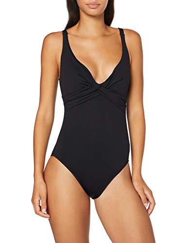 楽天AJIMURA-SHOP【中古】【未使用・未開封品】Seafolly レディース DDカップラップフロントワンピース水着 US サイズ: 10 カラー: ブラック