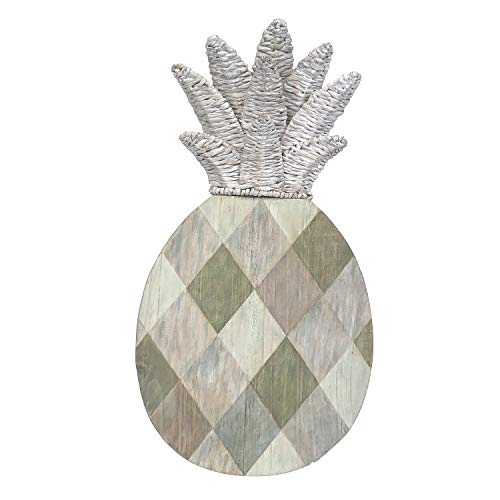 【中古】【未使用・未開封品】Beachcombers B22211 木製または織物 リーフ パイナップル 壁飾り 高さ10..
