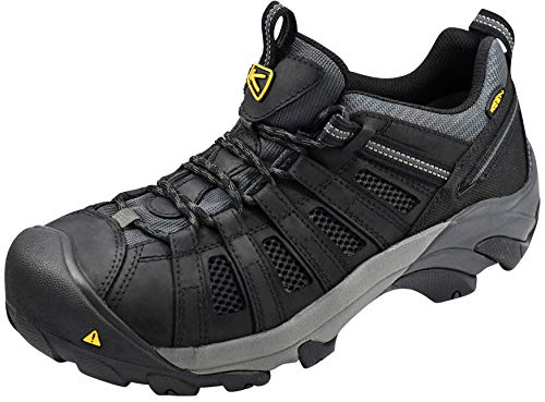 【中古】【未使用 未開封品】KEEN Utility メンズ フリントロースチールトゥワークシューズ, ブラック/ダークシャドー, 11