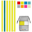 【中古】【未使用・未開封品】SUN CUBE マイクロファイバー ビーチタオル 旅行用 速乾 吸収性 軽量 砂フリー コンパクト 大人用 プール/水泳/ジム/キ...