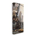 【中古】【未使用・未開封品】Stupell Industries ニューヨークシティストリートシティスケープペインティング、マシュー・ダニエルズによるデザイン、...