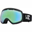 【中古】【未使用・未開封品】VonZipper Skylab ボーナスレンズ付き メンズゴーグル ブラックグロス/ワイルドライフステラクロームレンズ