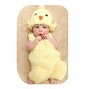 【中古】【未使用・未開封品】Coberllus Newborn Monthly Baby Photography Props Outfits Crochet Chick Hat Rompers for Boy Girls Photo Shoot [並行輸入品]