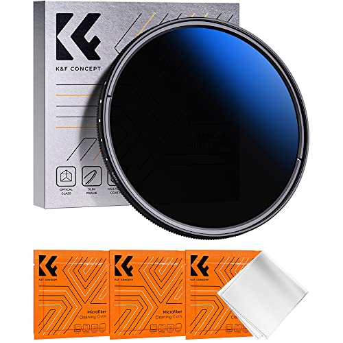 K&F Concept 72mm ND Fader Variable Neutral Density Filter ND2 to ND400 for Camera Lens Ultra-Slim, Multi Coated