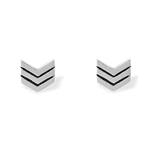 【中古】【未使用・未開封品】Boma Jewelry スターリングシルバー シェブロン スタッドピアス