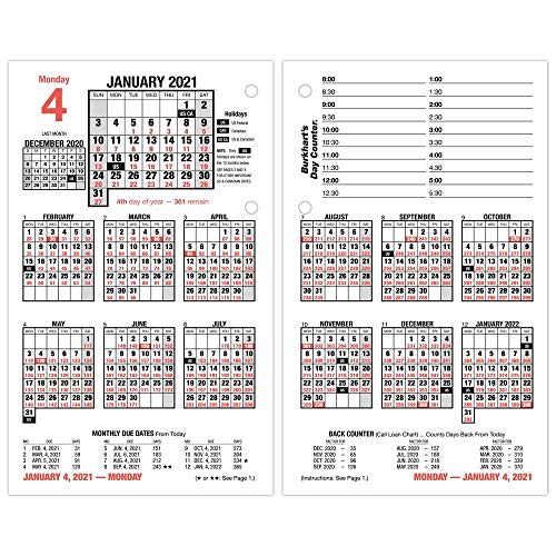 【中古】【未使用・未開封品】AT-A-GLANCE 2021 デイリーデスクカレンダーリフィル 4-1/2インチ x 7-3/8インチ ルーズリーフ (E7125021)