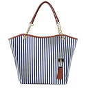 【中古】【未使用・未開封品】Rullar レディース タッセル キャンバス ハンドバッグ パース ストライプ トート ファッション ショルダーバッグ, ブルース...