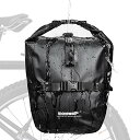 【中古】【未使用・未開封品】Rhinowalk 自転車用サイドバッグ パニアバッグ リアバッグ 20L 防水 大容量 軽い バイク収納バック 携行バッグ ブラッ...