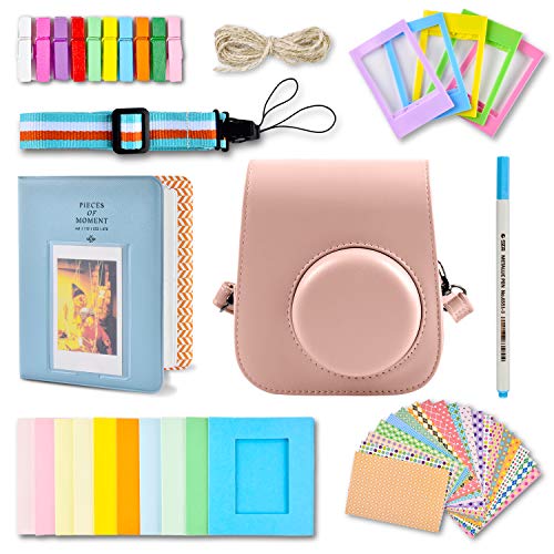【中古】【未使用・未開封品】SAIKA インスタントカメラアクセサリ 富士フイルム instax mini 11用 バンドルセット カメラケース アルバム ストラップ フレーム ステッカー等