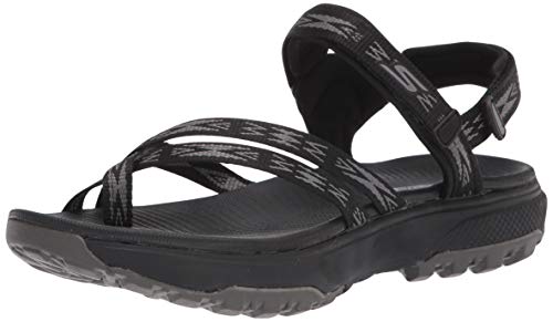 【中古】【未使用・未開封品】Skechers レディース アンクルストラップ スポーツサンダル US サイズ: 24 カラー: ブラック