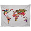 【中古】【未使用・未開封品】Deny Designs Bianca Green Its Your World ?????? 60??? x 80??? ???