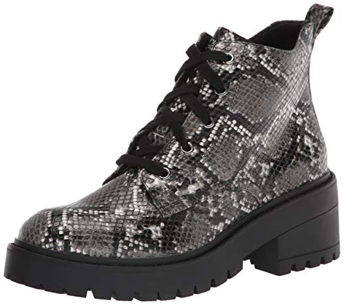 【中古】【未使用 未開封品】Skechers Women 039 s Chunky Fashion Boot, Gray/Black, 5