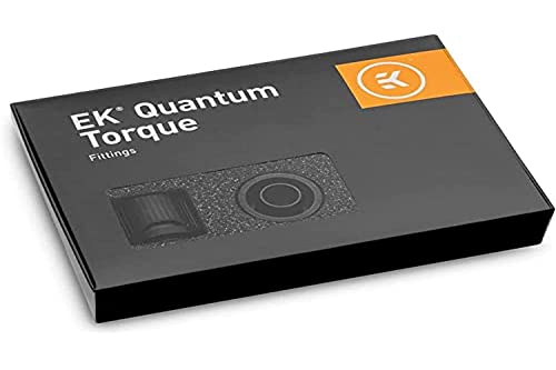 【中古】【未使用・未開封品】EKWB EK-Quantum Torque STC-10/13 圧縮継手 ソフトチューブ用 10/13mm (3/8インチ 内径1/2インチ 外径1/2インチ ) ブラック 6個パック
