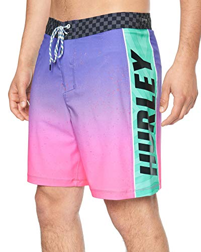 【中古】【未使用・未開封品】Hurley Mens Phantom Fastlane Flashback 18" Boardshorts, Pink, 31