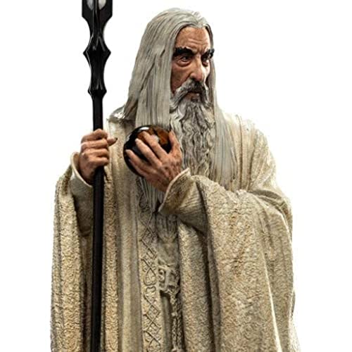 【中古】【未使用 未開封品】WETA Workshop ポリストーン ロード オブ ザ リング サルマン ホワイト