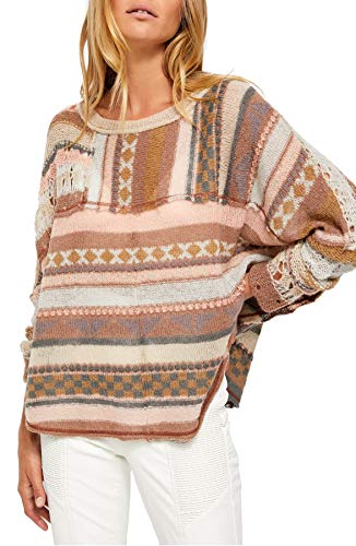 【中古】【未使用・未開封品】Free People, Women's December Skies Poncho, Matterhorn Combo (Medi...