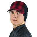 【中古】【未使用・未開封品】TrailHeads メンズ 冬用帽子 | トラッカーハット ドロップダウンイヤーウォーマー - レッド格子縞