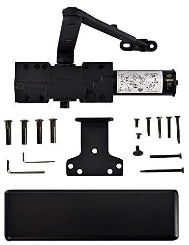 Rakuten - 【中古】【未使用・未開封品】LYNN HDWRモデル# LH9016 (US19マットブラック)- 表面実装、グレード1、鋳鉄、UL3時間耐火&ADAによる高乱用な出入り口用