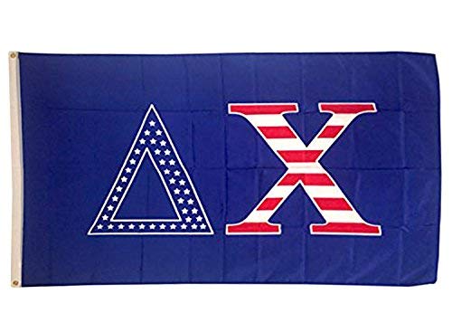 【中古】【未使用・未開封品】Delta Chi USA Pattern Letter Fraternity Flag 3 feet x 5 feet Banner Sign Decor deltas (Flag - USA) [並行輸入品]