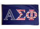 【中古】【未使用・未開封品】Alpha Sigma Phi USA Letter Fraternity Flag Greek Banner 3 feet x 5 feet Sign Decor Alpha Sig (Flag - USA) [並行輸入品]