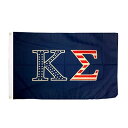 【中古】【未使用・未開封品】Kappa Sigma USA Letter Fraternity Flag Greek Banner Large 3 feet x 5 feet Sign Decor Kappa Sig (Flag - USA) [並行輸入品]