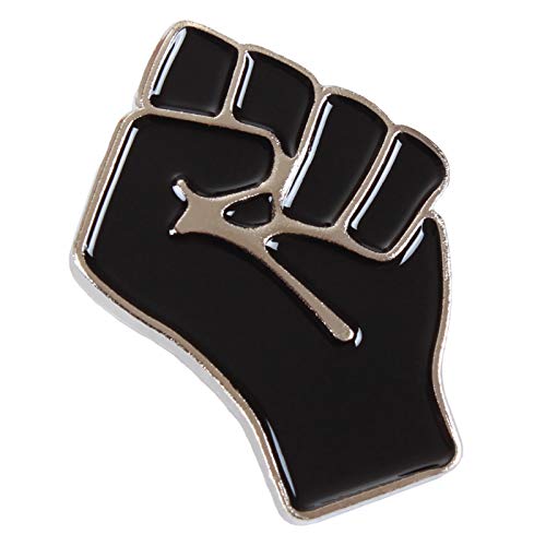 【中古】【未使用・未開封品】Black Fist エナメルラペルピン - Black Lives Matter ラペルピン - BLMピン バックパック 服 帽子装飾 - ブラック電源ピン