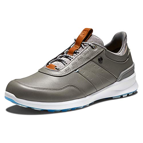 FootJoy Men's Stratos Golf Shoe, Grey, 10 Narrow
