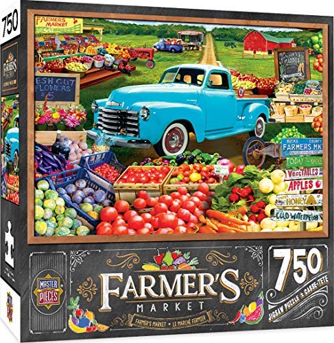 楽天AJIMURA-SHOP【中古】【未使用・未開封品】MasterPieces Farmer's Market Jigsaw Puzzle, Locally Grown, 750 Pieces [並行輸入品]
