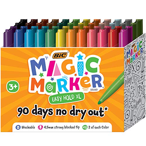 ����šۡ�̤���ѡ�̤�����ʡ�BIC Easy Hold XL Magic Marker, Assorted Colors, 48-Count