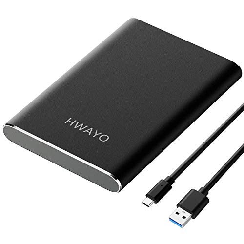 【中古】【未使用・未開封品】HWAYO 500GBポータブル外付けハードドライブ、USB3.1 Gen 1 Type C ウル..