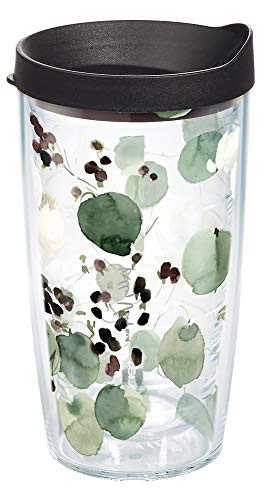 【中古】【未使用・未開封品】Tervis アメリカ製 二重壁 ケリー ベンチュラ 断熱タンブラーカップ 飲み物を冷たく保温 16オンス ユーカリ