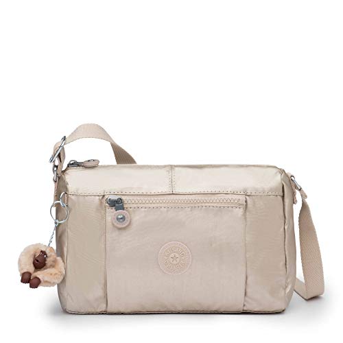 【中古】【未使用・未開封品】Kipling Wes メタリッククロスボディバッグ US サイズ: One Size