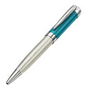 【中古】【未使用・未開封品】Xezo Incognitoソリッド925スターリングシルバーツイストボールペン。 明るい紺碧の漆塗りの帽子。 ダイヤモンドカットの彫刻が施されたピュアプ