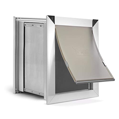 【中古】【未使用・未開封品】Extreme Dog Door 純アルミニウム 中型犬ドア 壁用 ペットドア スライド..