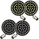 【中古】【未使用・未開封品】Eagle Lights Harley フロント&リア LED ウィンカーキット 明るいホワイトのランニングライトとストロボリアブレーキライト付き 1157 クリアレン(4)