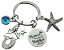 【中古】【未使用・未開封品】マーメイドキーチェーン ヒトデ キーチェーン 海洋 貝殻 スカイブルー ラ..