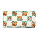 【中古】【未使用・未開封品】Loungefly ディズニー クラシック ミント チェック柄 全面プリント フラップウォレット
