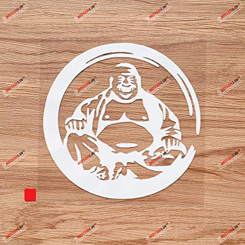 【中古】【未使用・未開封品】仏陀 サークル 仏教 デカール ビニールステッカー ヒンズー教 ヒンドゥー..