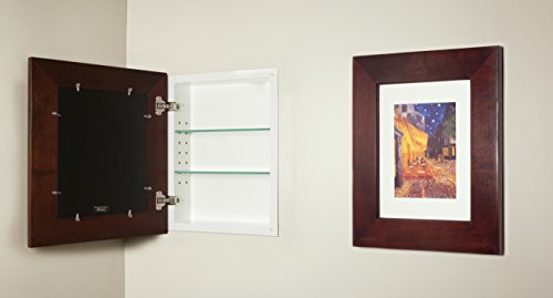 【中古】【未使用・未開封品】Fox Hollow Furnishings 13x16 エスプレッソ 隠し薬キャビネット (レギュラー) 埋め込み式ミラーレス薬キャビネット 写真フレームドア付き
