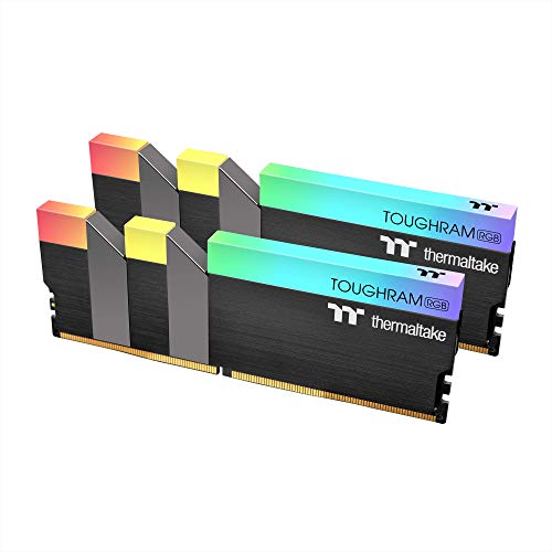 š̤ۡѡ̤ʡThermaltake TOUGHRAM RGB 64GB (2x32GB) DDR4 3600MHz C18 1.35V DIMM ǥȥåץߥ󥰥 ֥å R009R432GX2-3600C16A