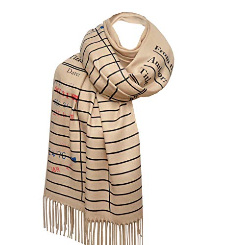 【中古】【未使用・未開封品】図書館カードスカーフ、ブックスカーフ。 図書館用スカーフ。 日付切手付..