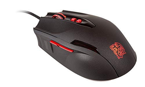 【中古】【未使用 未開封品】Tt eSPORTS MO-BKV-WDLGBK-01 Black FP Biometric Laser Gaming Mouse 並行輸入品