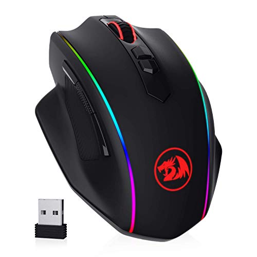 【中古】【未使用・未開封品】Redragon M686 Wireless Gaming Mouse, 16000 DPI Wired/Wireless Gamer Mouse with Professional Sensor, 45-Hour Durable Power Capacity, Cus