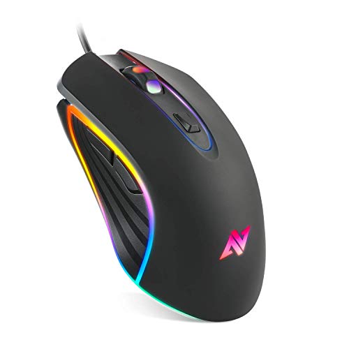 yÁzygpEJizABKONCORE M30 Gaming Mouse Wired, USB Computer Mice for Game & Daily, 8 Programmable Buttons, Chroma RGB Backlit, 3500 DPI Adjustable,