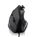 【中古】【未使用 未開封品】Gaming Mouse with 5 D Rocker, TRELC Ergonomic Mouse with 10000 DPI/11 Programmable Buttons, RGB Vertical Gaming Mice Wired for PC/Lapto