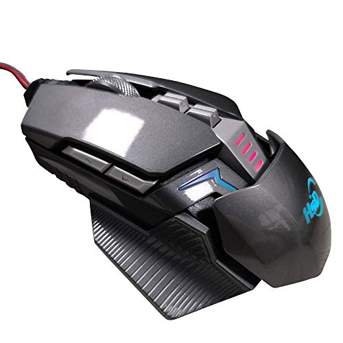 【中古】【未使用・未開封品】E-Sports Wired Gaming Mouse 9 Programmable Buttons 4 Adjustable DPI 7 Color Circular Breathing LED Light 4000 DPI Mechanical Ergonomics