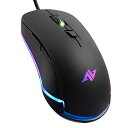 【中古】【未使用 未開封品】ABKONCORE AM8 Gaming Mouse with 4Dpi Levels (800, 1600, 2400, 3200), Programmable Buttons, Wired Ergonomic USB Computer Mouse for Gamer